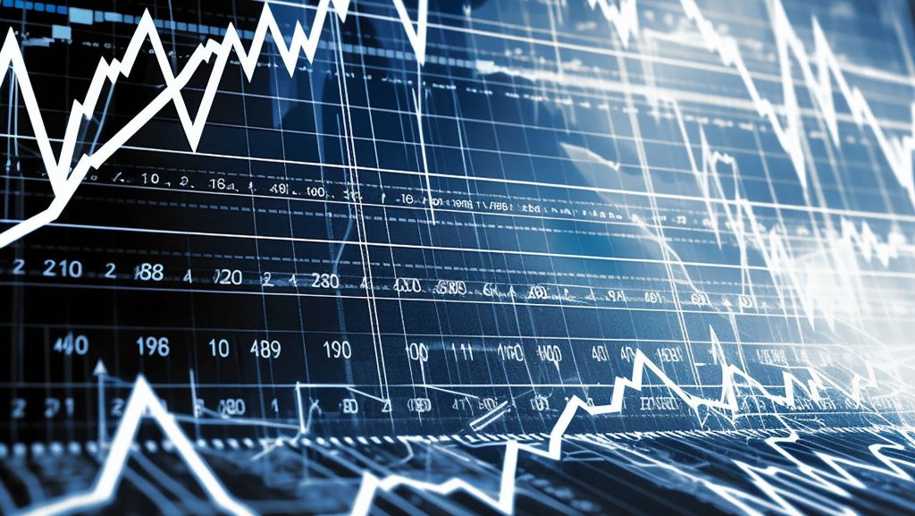 Abstract image of market data